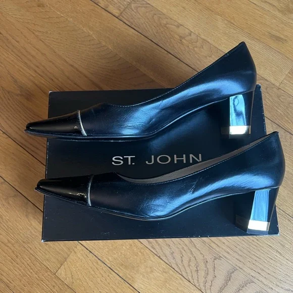 St John Tina black heels size 9.5 - Picture 8 of 8